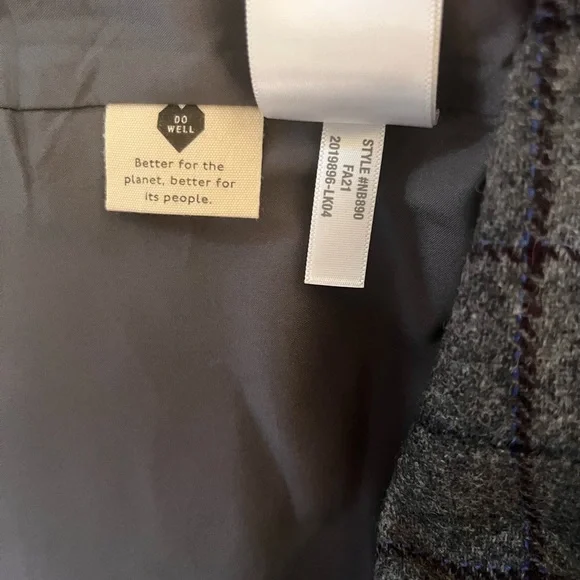 Madewell Wool Button-Front Mini Skirt in Windowpane - Picture 6 of 6